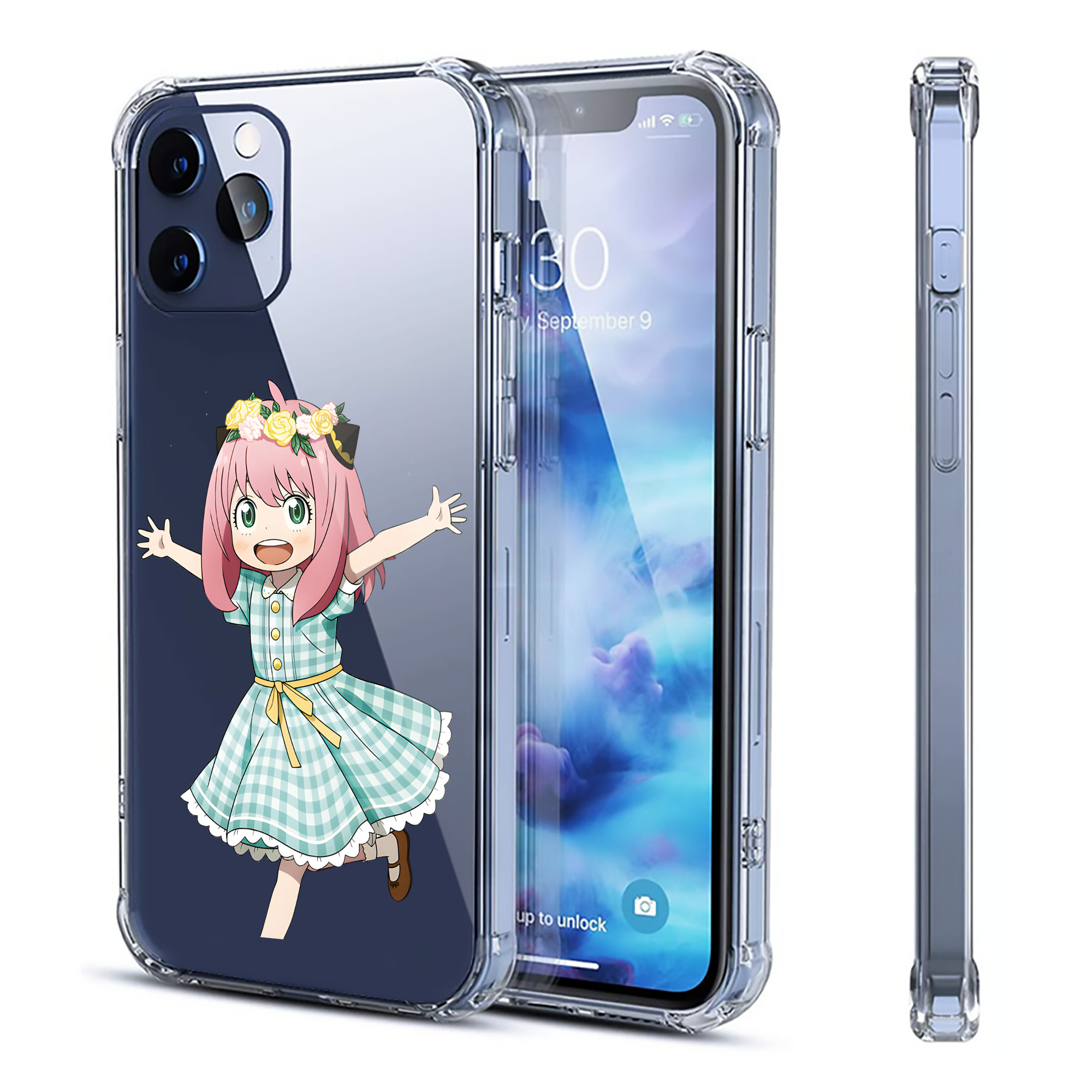 （画像用） SPY×FAMILY间谍家家酒 【iPhone 12シリーズ対応】透明スマホケース（クリアソフトケース）